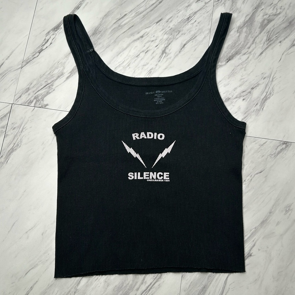 Brandy Melville Ribbed Crop Tank, One Size